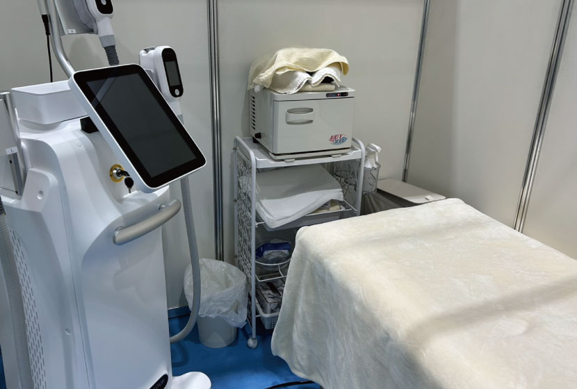 脂肪冷却機体験コーナー